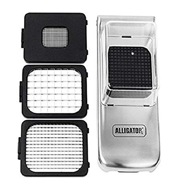 Alligator Vegetable Chopper Stainless Steel Construction and Sharpest Steel Blades - Professional Grade Chopper