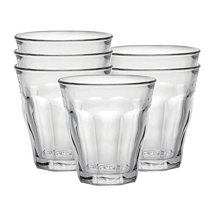 Duralex Made In France Picardie Clear Tumbler, Set Of 6, 7-3/4-Ounce