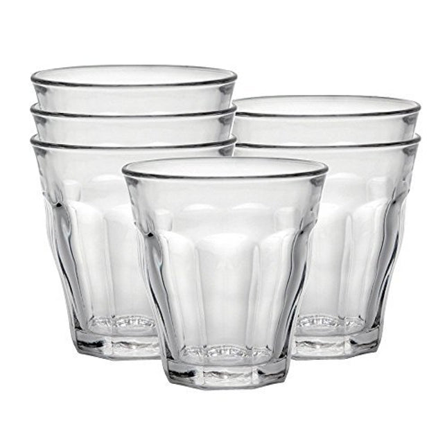 Duralex Made In France Picardie Clear Tumbler, Set Of 6, 7-3/4-Ounce