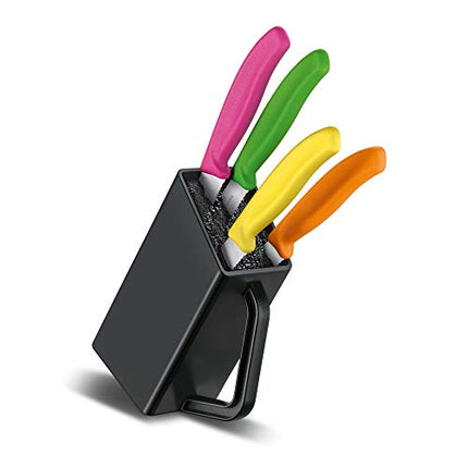 Victorinox Swiss Classic Pizza Block, 4 Pieces Steak Knife Set, Set of 4, Multicolored, 6.7126.4