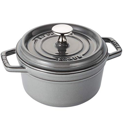 Staub Mini Round Cocotte - 1.5Qt - Graphite Grey