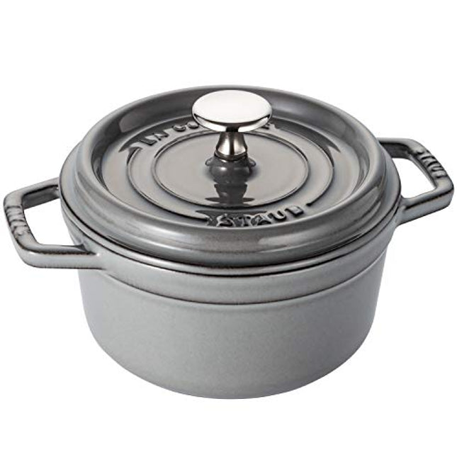 Staub Mini Round Cocotte - 1.5Qt - Graphite Grey