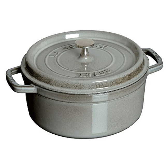 Staub Cast Iron 2.75-Qt Round Cocotte - Graphite Grey, Made In France