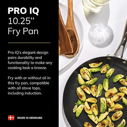 Scanpan Pro IQ 10.25� Fry Pan - Easy-to-Use Nonstick Cookware - Dishwasher, Metal Utensil & Oven Safe - Made by Hand in Denmark