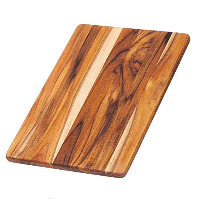 TeakHaus Edge Grain Cutting/Serving Board (Rectangle) | 13.75" x 9.5" x 0.55"