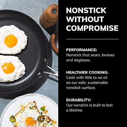 Scanpan Pro IQ 10.25� Fry Pan - Easy-to-Use Nonstick Cookware - Dishwasher, Metal Utensil & Oven Safe - Made by Hand in Denmark