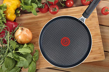 Tefal Elegance Aluminium Crepe Pan, Aluminium, Black, 43 x 25,8 x 5,5 cm