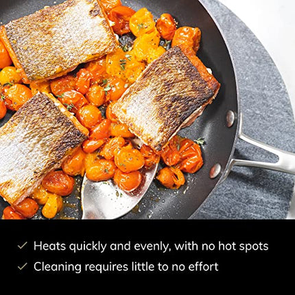 Scanpan Pro IQ 12.5� Fry Pan - Easy-to-Use Nonstick Cookware - Dishwasher, Metal Utensil & Oven Safe - Made by Hand in Denmark